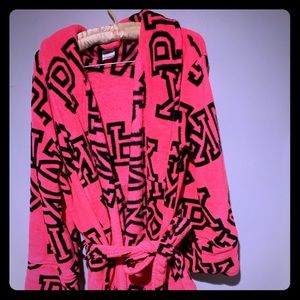 fluffy pink PINK robe